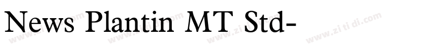 News Plantin MT Std字体转换